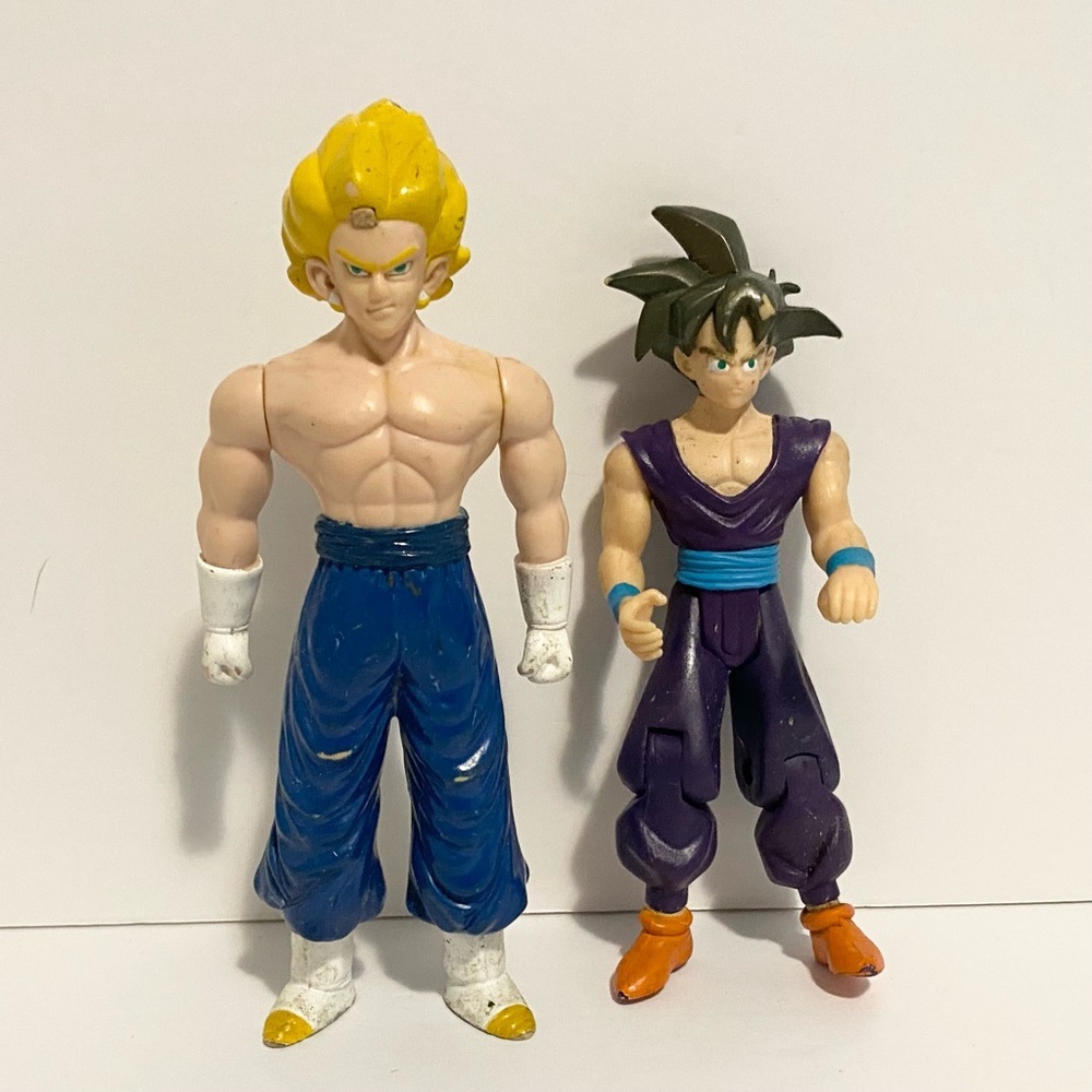 Dragon Ball Z Y2K 2000s Action Figure Toy Lot Super Saiyan Vegito Gohan Vintage
